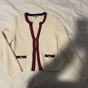 100% Cotton J. Crew Sweater Jacket, Size M